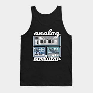 Modular Synthesizer Synth Vintage Retro Analog Tank Top